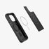 ACS06597 - iPhone 15 Pro Max Case Mag Armor (MagFit) in matte black showing the back